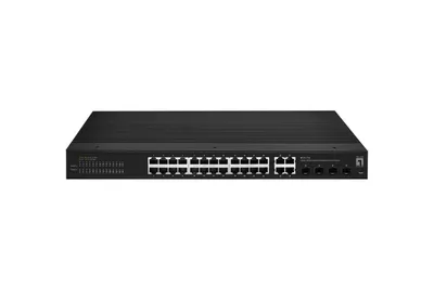 Obrázek produktu pro LevelOne IGS-2128, Řízený, L2, Gigabit Ethernet (10/100/1000), Plně duplexní režim, Instalace do racku