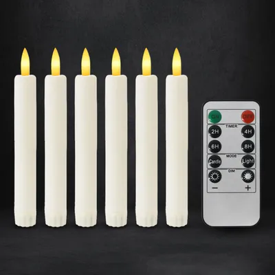 10Stück LED Kerzen Mit Timer Stabkerzen Mit 8 Flac Produktbild-Vorschau 7