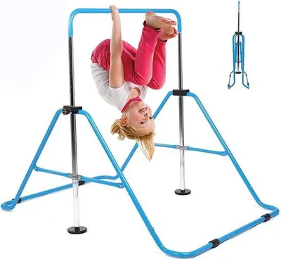 Produktbild von Famanu Gymnastikstange für Kinder - Höhenverstellbar, faltbar