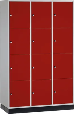 Produktbild von C+P Schließf.schrank 8470303S10073 12Fächer 1950x1220x600mm lgr/rrt