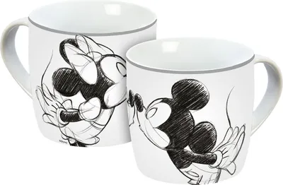 Produktbild von Tasse Mickey Kiss Sketch silbergrau 300ml