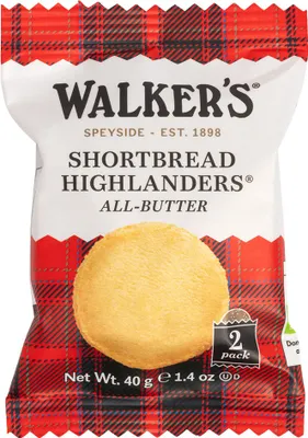 Produktbild von Walkers Highlander Shortbread ein schottisches Buttergebäck 40g