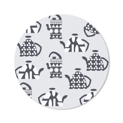 Produktbild von MuchoWow® Mauspad Mousepad Teekanne - Muster - Tee 30x30 cm - Mousepads - Maus Mat - Pad - Mausunterlage - Tischunterlage - Schreibtischmatten