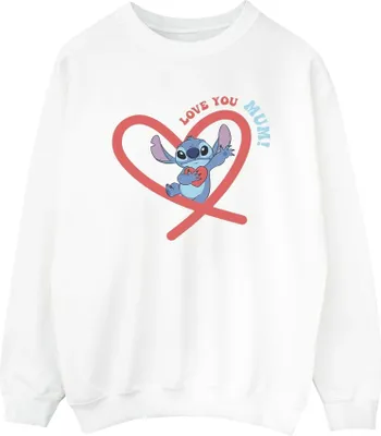 Produktbild von Disney - "Love You Mum" Sweatshirt für Damen BI22734 (M) (Weiß)