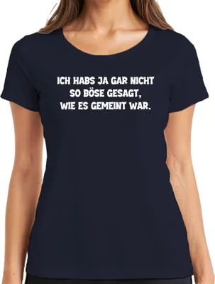 Immagine prodotto di Non l'ho detto così male come lo intendevo io divertente detto sarcastico Maglietta da donna, Navy, M