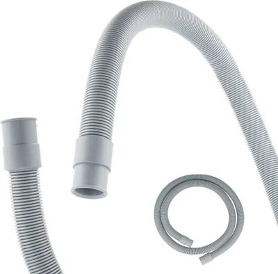 A flexible corrugated hose with connectors, shown against a white background.