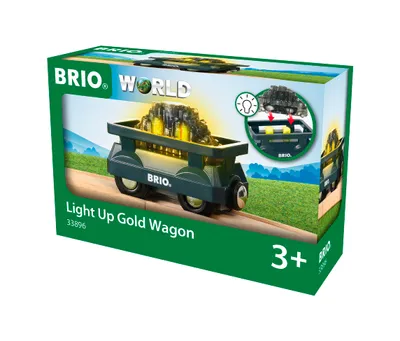 Produktbild von Dřevěný Svítící vagón se zlatem