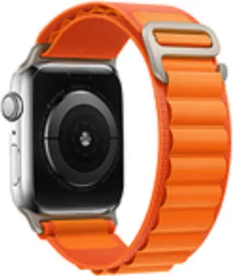 Produktbild von Nylonschlaufe Hülle Armband kompatibel mit der Watch42/44/45/49 Orange
