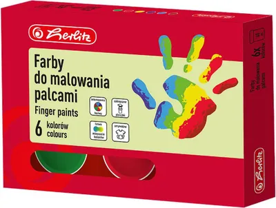 Immagine prodotto di Colori a dita 6 colori x 40 ml