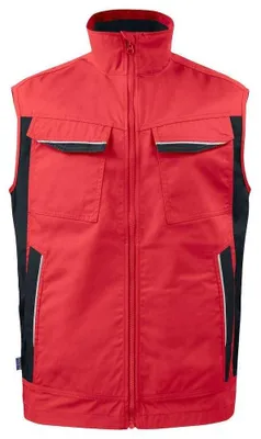 Produktbild von Projob - "5706" Weste für Herren, Polyester-Baumwollmischgewebe ET1024 (XXL) (Rot)