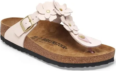 Produktbild von Birkenstock Gizeh Flower normal Pantolette Rosa in Gr. 37