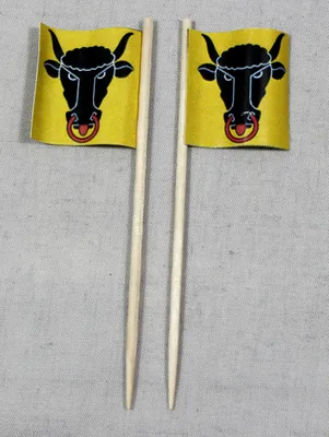 Produktbild von Party-Picker Flagge Uri Kanton Schweiz Papierfähnchen in Spitzenqualität 25 Stück Beutel