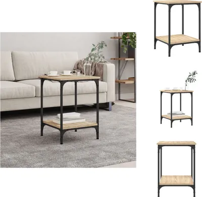 Zdjęcie produktu dla vidaXL Stolik kawowy dąb sonoma 40x40x55 cm materiał drewnopochodny - Stoliki kawowe