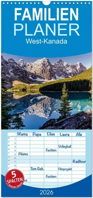 Produktbild von Familienplaner 2026 - West-Kanada mit 5 Spalten (Wandkalender, 21 x 45 cm) CALVENDO