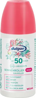Produktbild von 2 x dulgon Kids Sonnenroller LSF 50 Sonnenschutz für Kinder je 100ml Wasserfest Parfümfrei