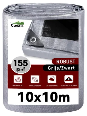 Productafbeelding van Waterdicht afdekzeil 155 g/m² - 10x10 m