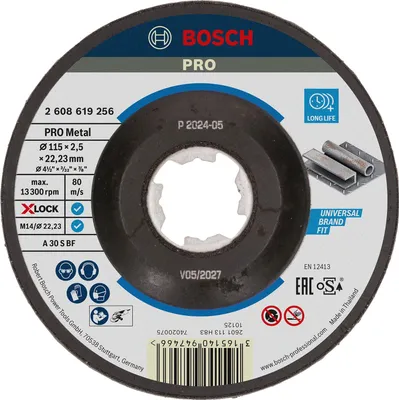 Image de Disque à tronçonner PRO Metal X-Lock, 115 x 2.5 x 22.23 mm, à moyeu déporté, oSa
