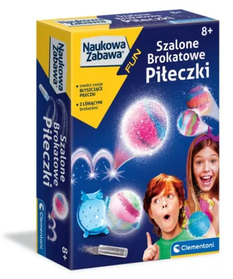 Obrázek produktu pro Scientific Fun Mini Lab: Crazy Glitter Balls Polish Language Clementoni 50702