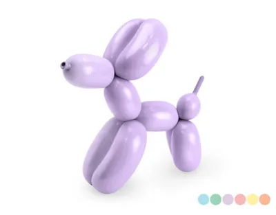 Immagine prodotto di 30 palloncini modellabili con colori pastello a pompa