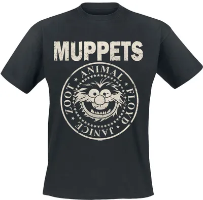Produktbild von Die Muppets T-Shirt Herren Animal - Rock ´n Roll schwarz S