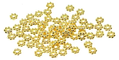 Produktbild von Vintageparts Zwischenperlen Kugeln Zinklegierung goldfarben 4 mm, 100 Stück