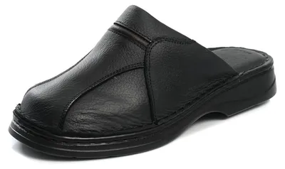 Obrázek produktu pro Omgoods – Pohodlné kožené pantofle pro muže, velikosti 41–47