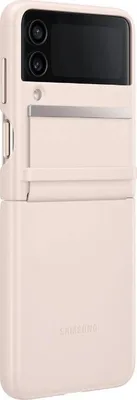 Image de Coque pour Samsung Galaxy Z Flip 4 Premium Cuir Rose Samsung