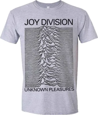 Image de Joy Division - "Unknown Pleasures" T-Shirt für Herren/Damen Uni PH2273 (S) (Grau)