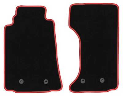 Immagine prodotto di Tappetini in moquette per Mazda MX-5 III 2005-2015 (cabrio) – set 4 pezzi, nero/rosso, su misura – Wielganizator CARLUX