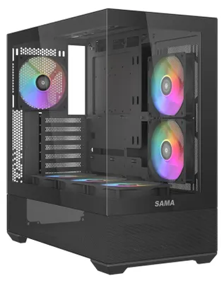 Productafbeelding van Mid-tower ATX-behuizing met 6x ARGB PWM-ventilatoren en USB-C
