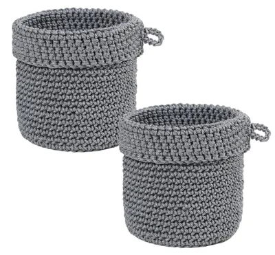 Image de Paniers muraux suspendus - Lot de 2 pour le rangement décoratif
