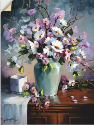 Produktbild von ARTland Wandbild, selbstklebend Apfel und Kirchblüten Größe: 30x40 cm