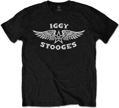 Zdjęcie produktu dla Iggy Pop Wings Black S Koszulka