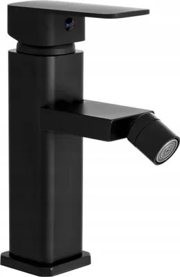 Obrázok produktu pre Granitan | CARO – batéria na bidet – hranatý dizajn – čierna – mosadz – keramická hlavica