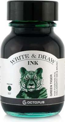 Produktbild von Write and Draw Ink 337 Green Tiger, Schreib- und Zeichentusche, 50 ml
