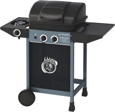 Produktbild von Gasgrill mit Lavastein und Seitenbrenner - Groß