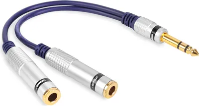 Image de Adaptateur stéréo Jack 6,3 mm - 2 prises stéréo Jack 6,3 mm Vitalco (A1)