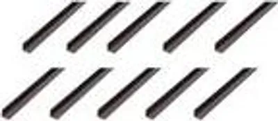 Obrázek produktu pro Alberts 10 x Winkelprofil, PVC, schwarz, 30 x 20 x 3 mm, Länge 1 m