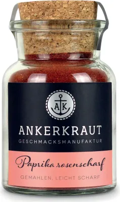 Produktbild von Paprika rosenscharf, 60g im Korkenglas