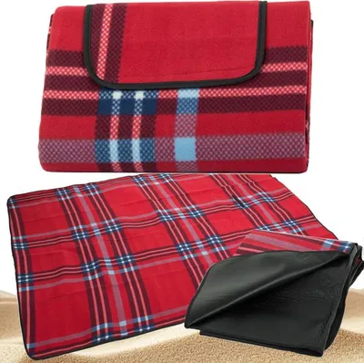 Obrázok produktu pre Verk 14192 Pikniková deka 150 x 200 cm károvaná červená