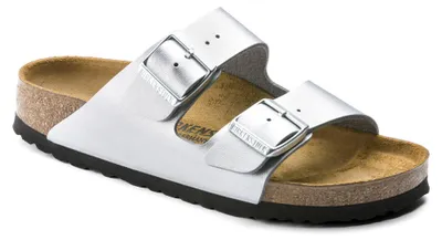 Image de Birkenstock Mules Arizona argenté pour femme