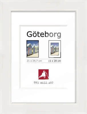 Produktbild von Holz Bilderrahmen Göteborg weiß, 21 x 29,7 cm