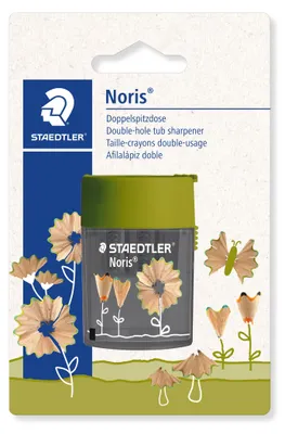 Zdjęcie produktu dla Staedtler 512 004BK, Temperówka ręczna, Czarny, Zielony, Stal, 1,02 cm, Blister, 1 szt.