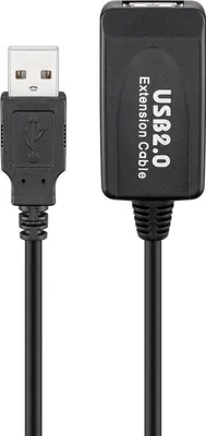 Image de Câble d'extension USB actif, 10 m, noir