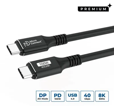 Image de Câble MicroConnect Premium USB4 USB-C 3m
