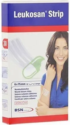 Obrázek produktu pro Obvazový pásek Leukosan 6x75 mm 2 ks Bsn Medical