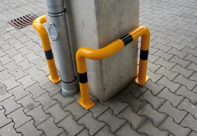 Produktbild von Rammschutzbügel, einseitig, zum Aufdübeln einseitig links, 1150 mm Höhe