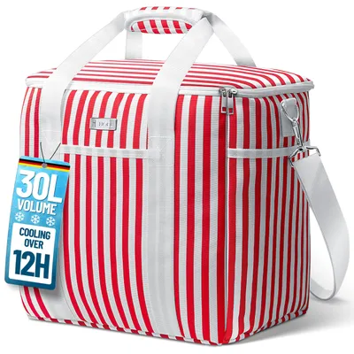 Zdjęcie produktu dla Torba termiczna 30 l, składana, izolowana, wodoodporna, szczelna, lekka torba chłodząca, na piknik