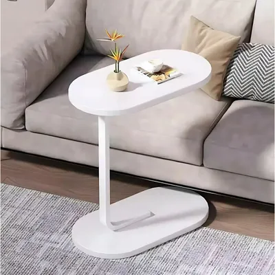 Produktbild von Couchtisch Beistelltisch Sofatisch Wohnzimmertisch für einen Laptop Modern Weiß
