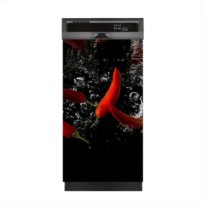 Produktbild von Aufkleber sticker 45x80 cm Dekorative folie Spülmaschine - Paprika Gemüse